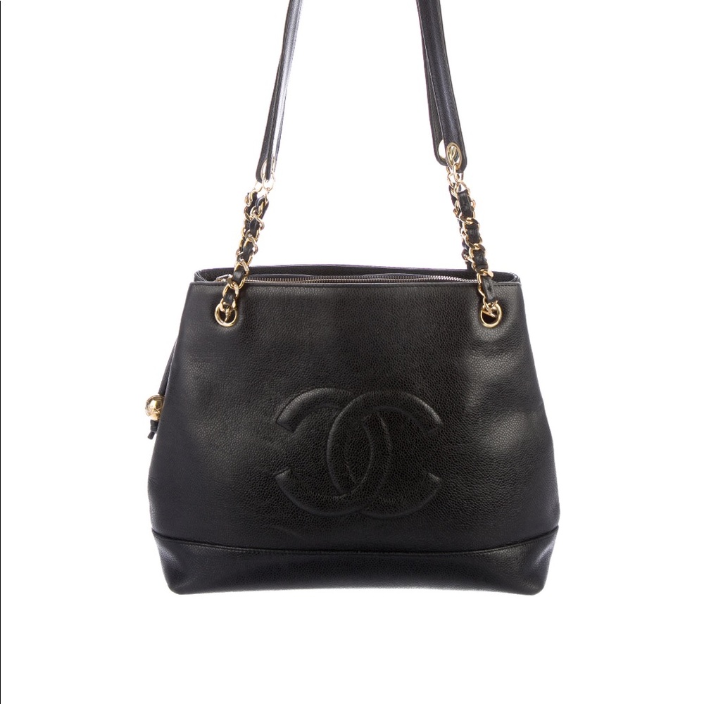 Chanel Vintage Caviar CC Tote